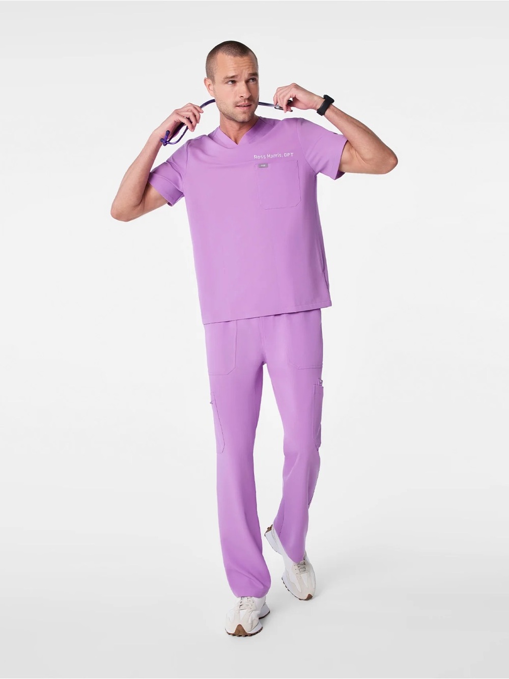 Men's Lavender FIGS Top and Bottom